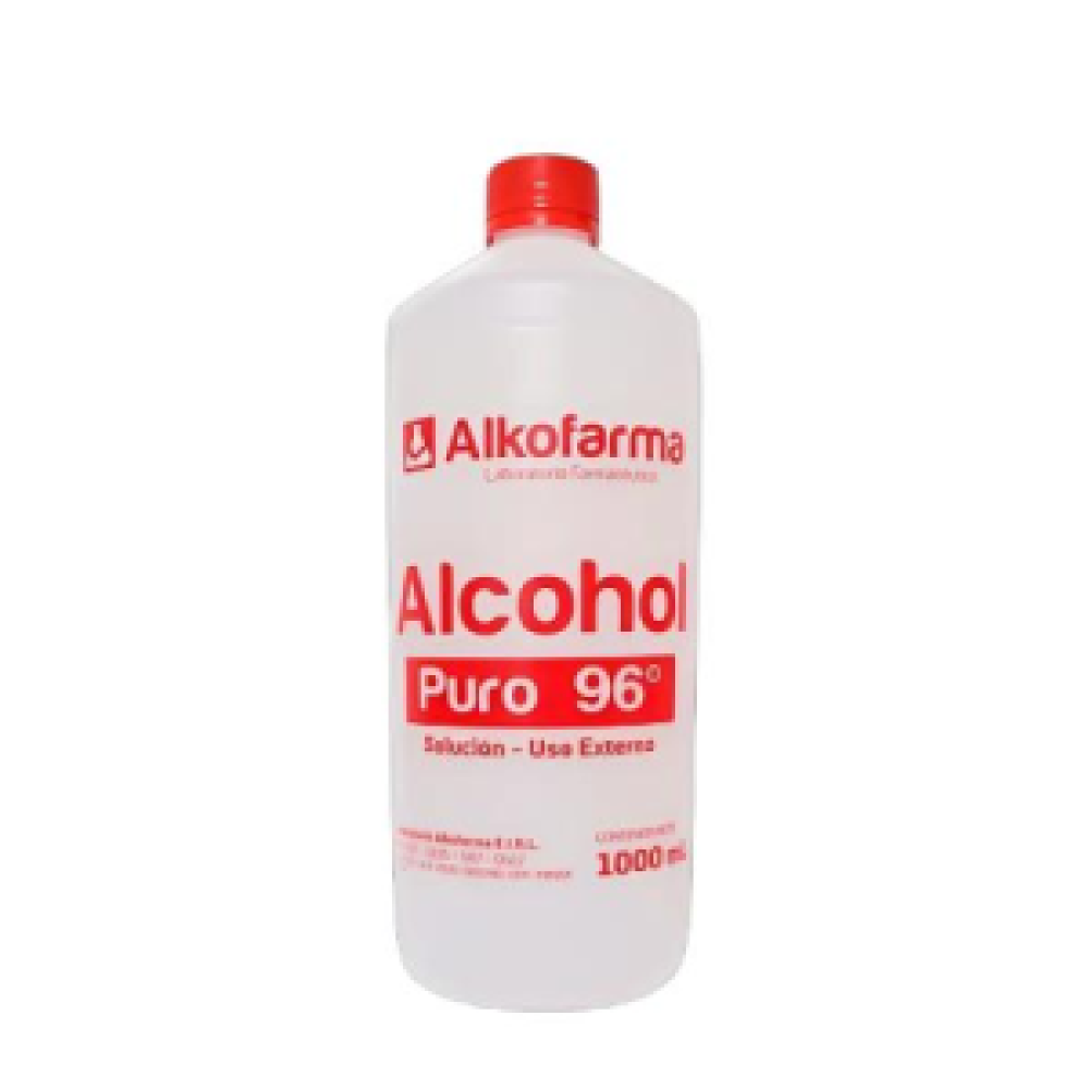 ALCOHOL LIQUIDO 96° X 1 LT. ALKOFARMA