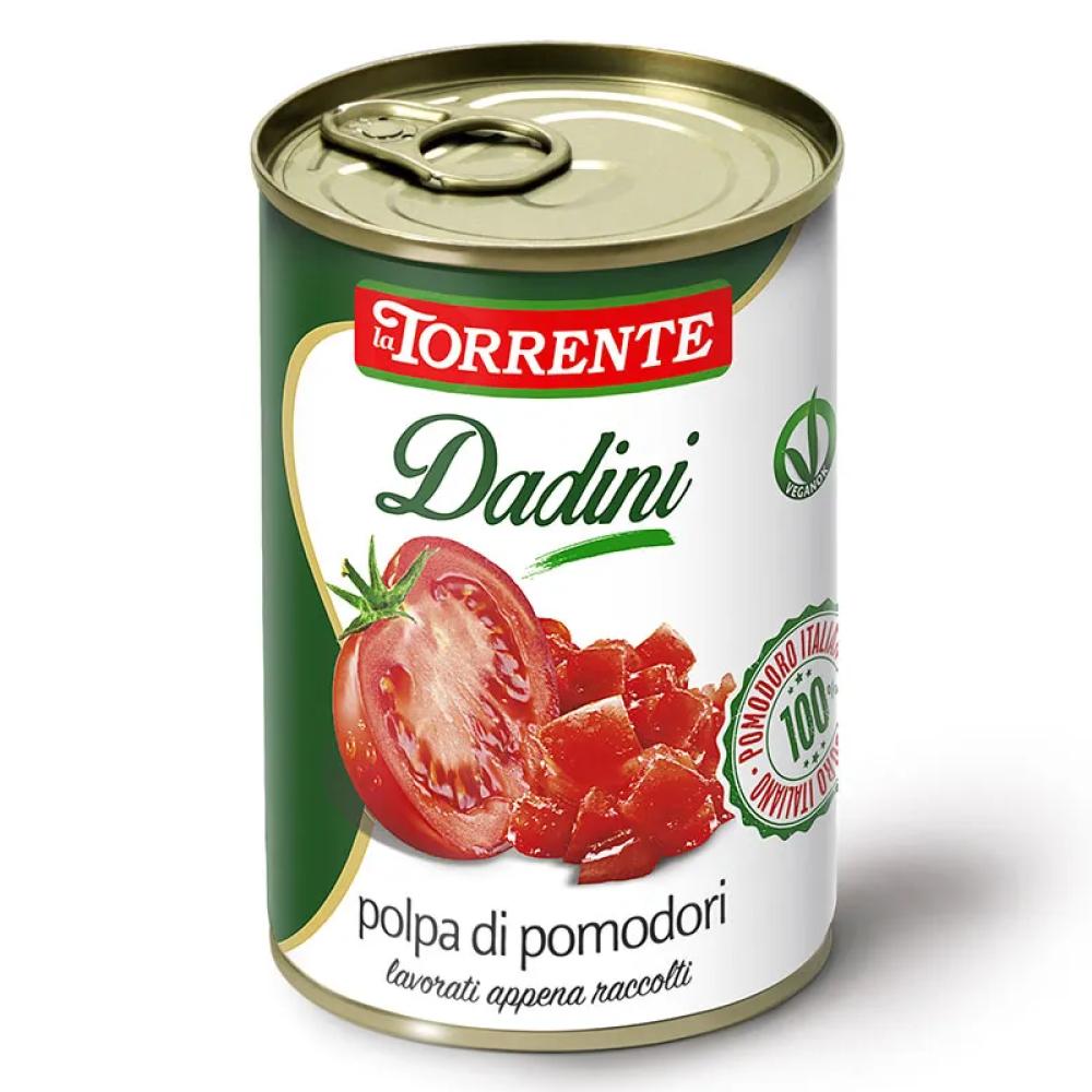 POLPA DI POMODORI DADINI 400 GR - LA TORRENTE